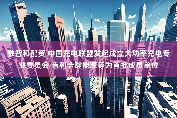 融智和配资 中国充电联盟发起成立大功率充电专业委员会 吉利浩瀚能源等为首批成员单位